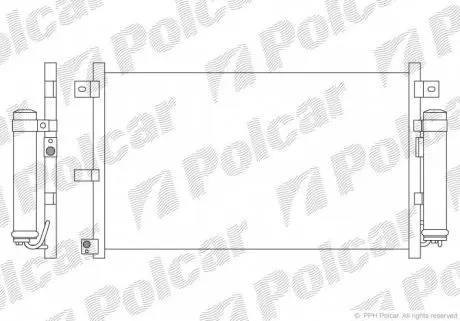 4526K81K Радіатор кондиціонера POLCAR підбір по vin на Brocar