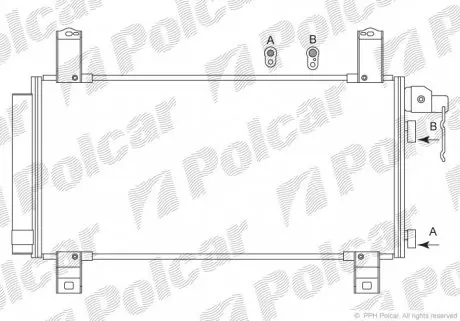 4519K81K Радіатор кондиціонера POLCAR підбір по vin на Brocar