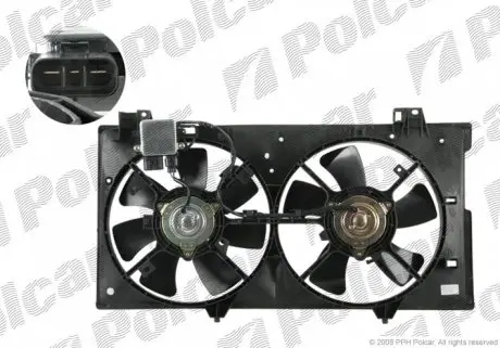 451923W3 Вентилятор з корпусом / кронштейном POLCAR підбір по vin на Brocar