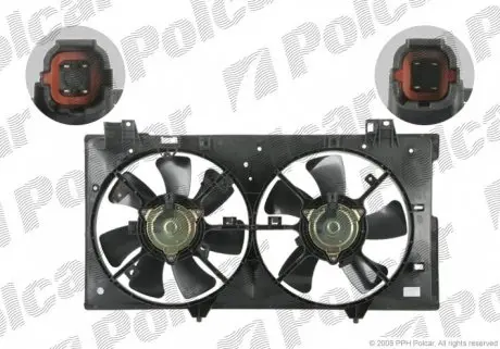 451923W2 Вентилятор з корпусом / кронштейном POLCAR підбір по vin на Brocar