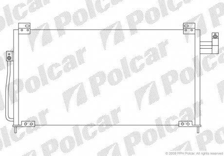 4509K8C2 Радіатор кондиціонера POLCAR підбір по vin на Brocar