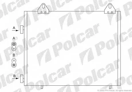 4310K8C1 Радиаторы кондиционера POLCAR подбор по vin на Brocar
