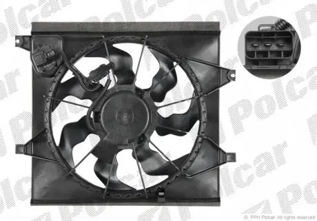 416523W2 Вентилятори радіаторів POLCAR підбір по vin на Brocar