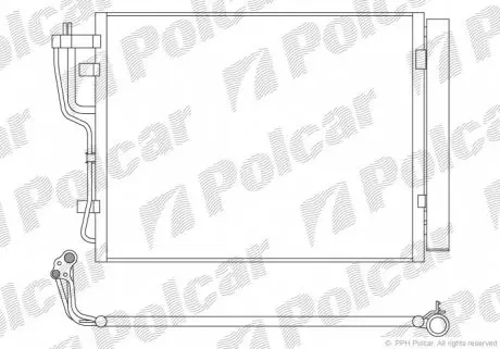 4114K8C2 Радіатори кондиціонера POLCAR підбір по vin на Brocar