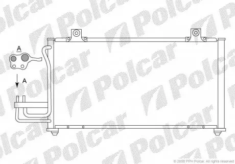 4111K8C2 Радиаторы кондиционера POLCAR подбор по vin на Brocar