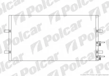 3248K81K Радіатор кондиціонера POLCAR підбір по vin на Brocar