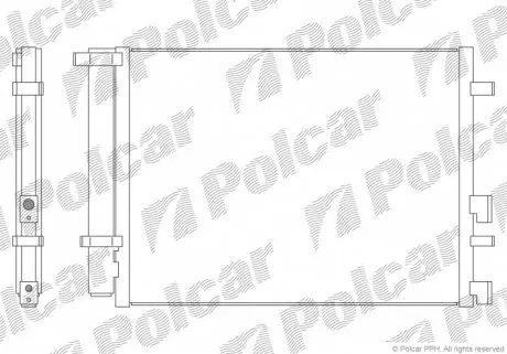 4017K82K Радіатори кондиціонера POLCAR підбір по vin на Brocar