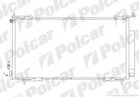 3876K81K Радіатори кондиціонера POLCAR підбір по vin на Brocar