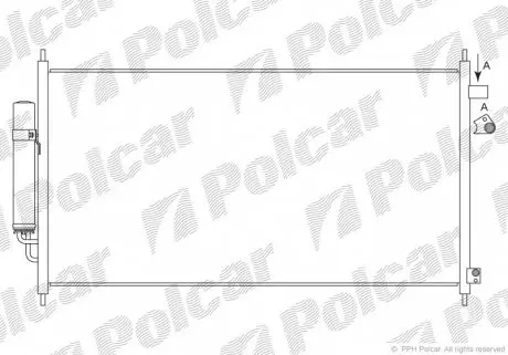 3857K82K Радіатори кондиціонера POLCAR підбір по vin на Brocar