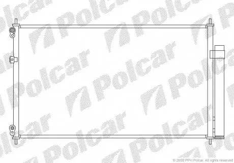 3841K8C1 Радіатори кондиціонера POLCAR підбір по vin на Brocar
