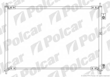 3840K8C3 Радиаторы кондиционера POLCAR подбор по vin на Brocar