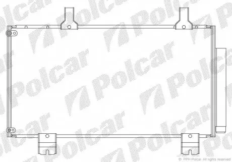 3836K82K Радиаторы кондиционера POLCAR подбор по vin на Brocar