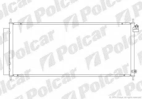 3835K8C2 Радиаторы кондиционера POLCAR подбор по vin на Brocar
