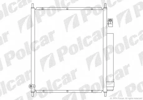 3835K81K Радиаторы кондиционера POLCAR подбор по vin на Brocar