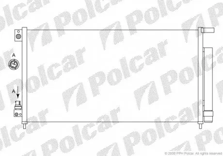 3833K8C2 Радиаторы кондиционера POLCAR подбор по vin на Brocar