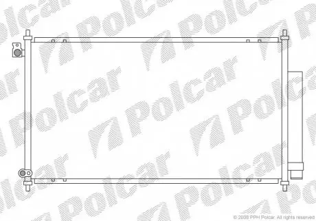 3833K8C1S Радиаторы кондиционера POLCAR подбор по vin на Brocar