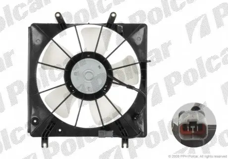 383323W3 Вентилятор з корпусом / кронштейном POLCAR підбір по vin на Brocar