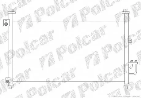 3828K8C3 Радиаторы кондиционера POLCAR підбір по vin на Brocar