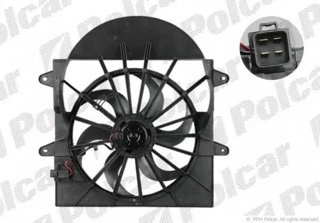 343123W1 Вентилятори радіаторів POLCAR підбір по vin на Brocar