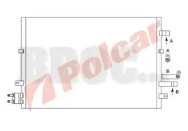 3218K8C3 Радиаторы кондиционера POLCAR підбір по vin на Brocar