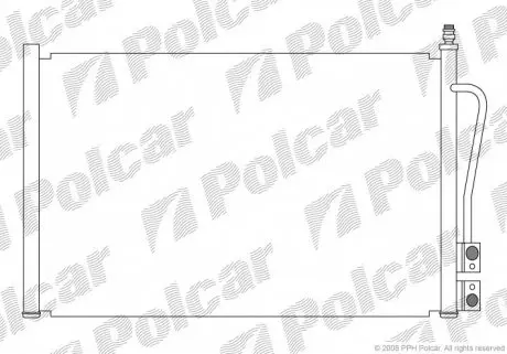 3212K8C1S Радіатор кондиціонера POLCAR підбір по vin на Brocar