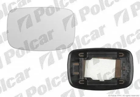 3209545M Вставка зовнішнього дзеркала ліва POLCAR підбір по vin на Brocar