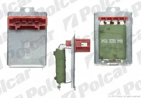 1324KST1 Реостат опалювання салону Audi A4 Skoda Superb I Vw Passat 1.6-4.0 11.94-03.08 POLCAR підбір по vin на Brocar