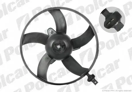 952523U5X Вентилятор без кожуха POLCAR підбір по vin на Brocar