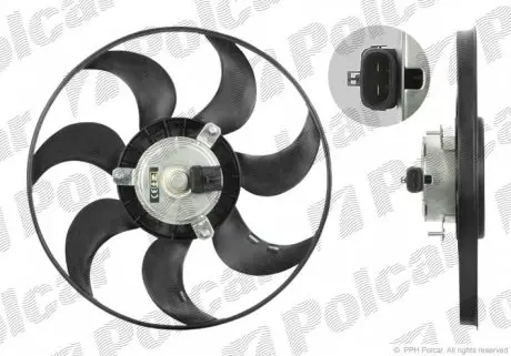 550723U2 Вентилятор без кожуха POLCAR підбір по vin на Brocar