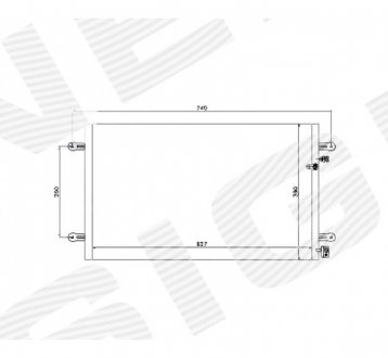 RC94695 Радиатор кондиционера SIGNEDA подбор по vin на Brocar