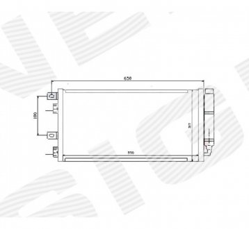RC94591 Радиатор кондиционера SIGNEDA подбор по vin на Brocar