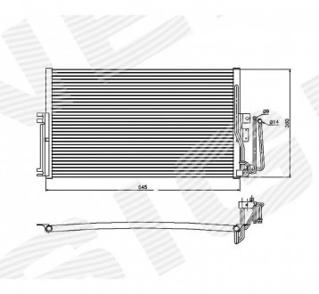 RC94234 Радиатор кондиционера SIGNEDA подбор по vin на Brocar