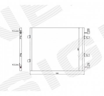 RC940147 Радиатор кондиционера SIGNEDA підбір по vin на Brocar