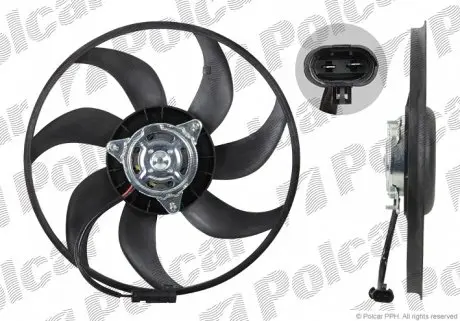 555623U3 Вентилятор без кожуха POLCAR підбір по vin на Brocar