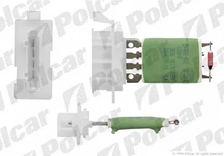 5555KST1X Резистор кондиціонера POLCAR підбір по vin на Brocar
