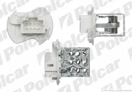 6041KST1X Регулятор вентилятора кабіни POLCAR підбір по vin на Brocar