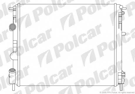 601508A4 Радіатор охолодження POLCAR підбір по vin на Brocar