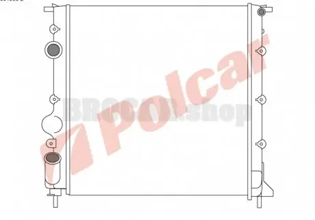 6015082 Радиаторы охлаждения POLCAR подбор по vin на Brocar