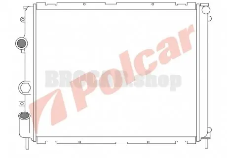 6015081 Радиаторы охлаждения POLCAR подбор по vin на Brocar