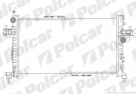 555708A1 Радіатори охолодження POLCAR підбір по vin на Brocar