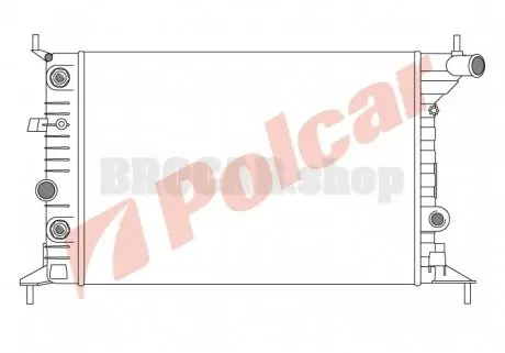 551608A2 Радиаторы охлаждения POLCAR підбір по vin на Brocar