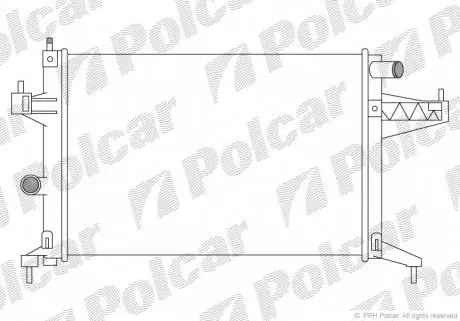 555608A3 Радіатори охолодження POLCAR підбір по vin на Brocar