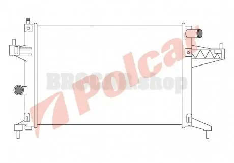 5556083 Радиаторы охлаждения POLCAR підбір по vin на Brocar