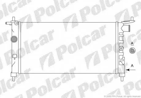555508A1 Радиаторы охлаждения POLCAR підбір по vin на Brocar