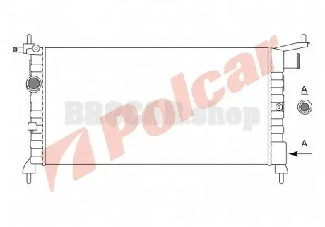 5555081 Радиаторы охлаждения POLCAR підбір по vin на Brocar