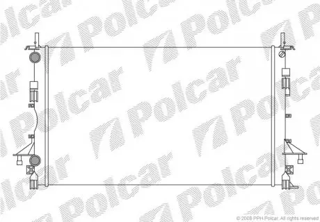 603708A2 Радіатор охолодження POLCAR підбір по vin на Brocar