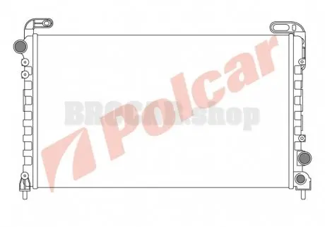 6033081 Радіатори охолодження POLCAR підбір по vin на Brocar