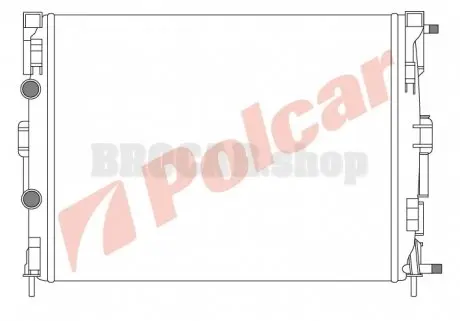 6012082 Радіатори охолодження POLCAR підбір по vin на Brocar