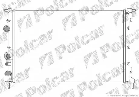 600708B4 Радиаторы охлаждения POLCAR підбір по vin на Brocar