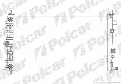 5520084X Радіатор охолодження POLCAR підбір по vin на Brocar
